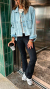 Undone Cropped Denim Jacket