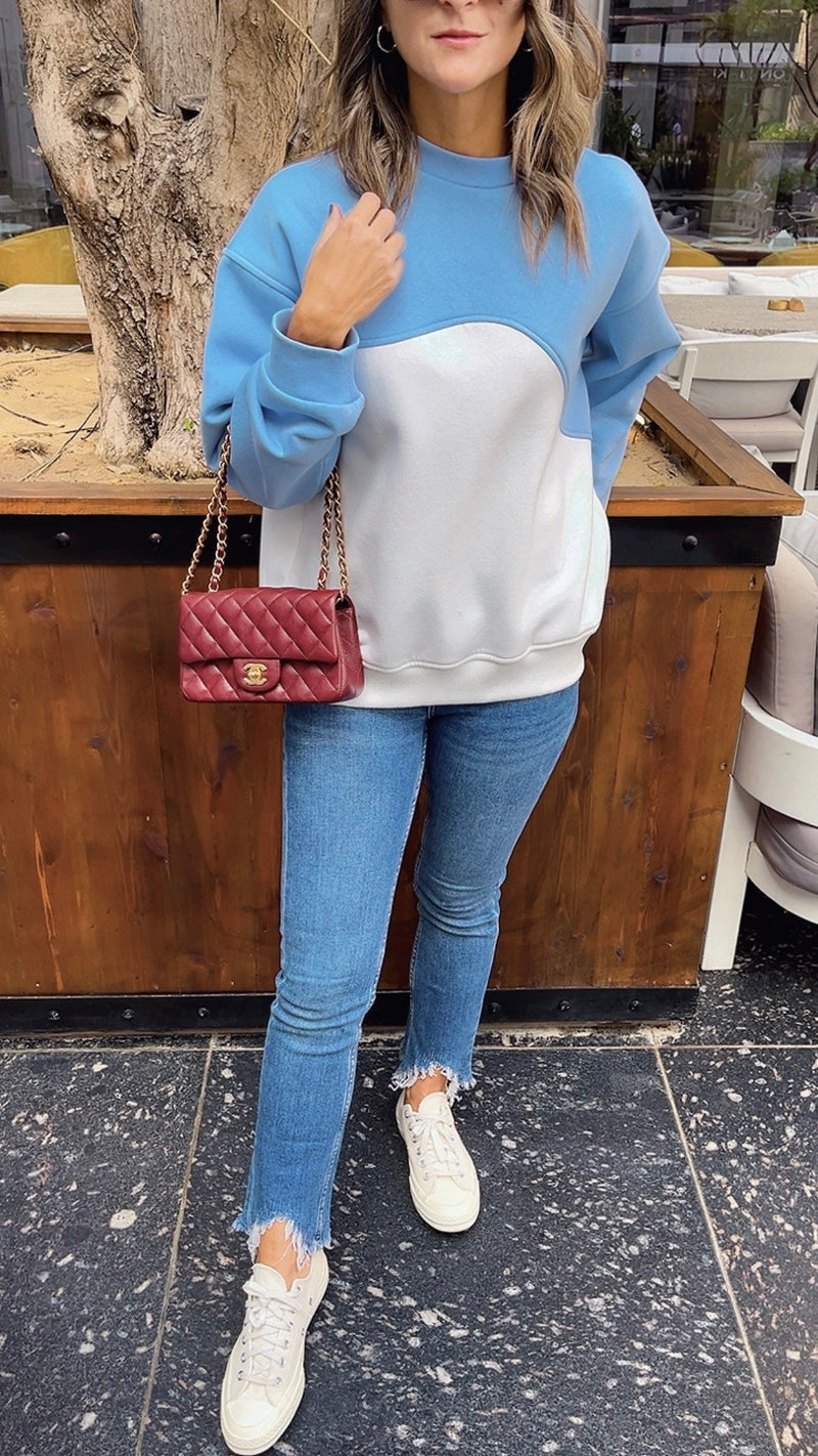 Baby Blue Billy Statement Sweatshirt