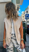 Beige Thick Vest