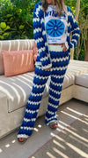 Blue Giving Waves Crochet Set