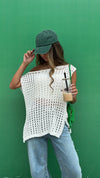 White Warm Morning Crochet Top