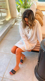 White Tie Up Summer Tunic