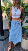 Madison Denim Skirt