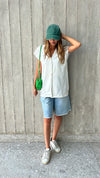 White Double Button Vest