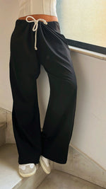 Black Rope Tie Pants