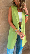 Lime Vested City Girl Vest