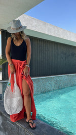 Watermelon Beach Life Beach Wrap Skirt