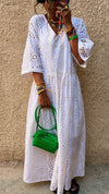 Pretty in White Paisley Dress