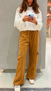 Camel Soft Cargo Pants