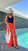 Watermelon Beach Life Beach Wrap Skirt