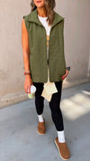 Olive Chloe Quilted Vest