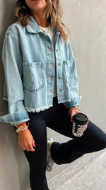 Undone Cropped Denim Jacket