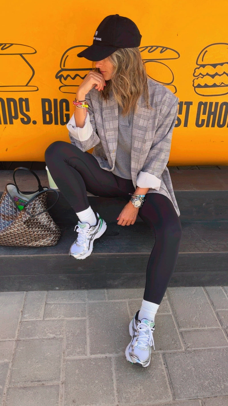 Grey Girl Boss Retro Oversize Blazer