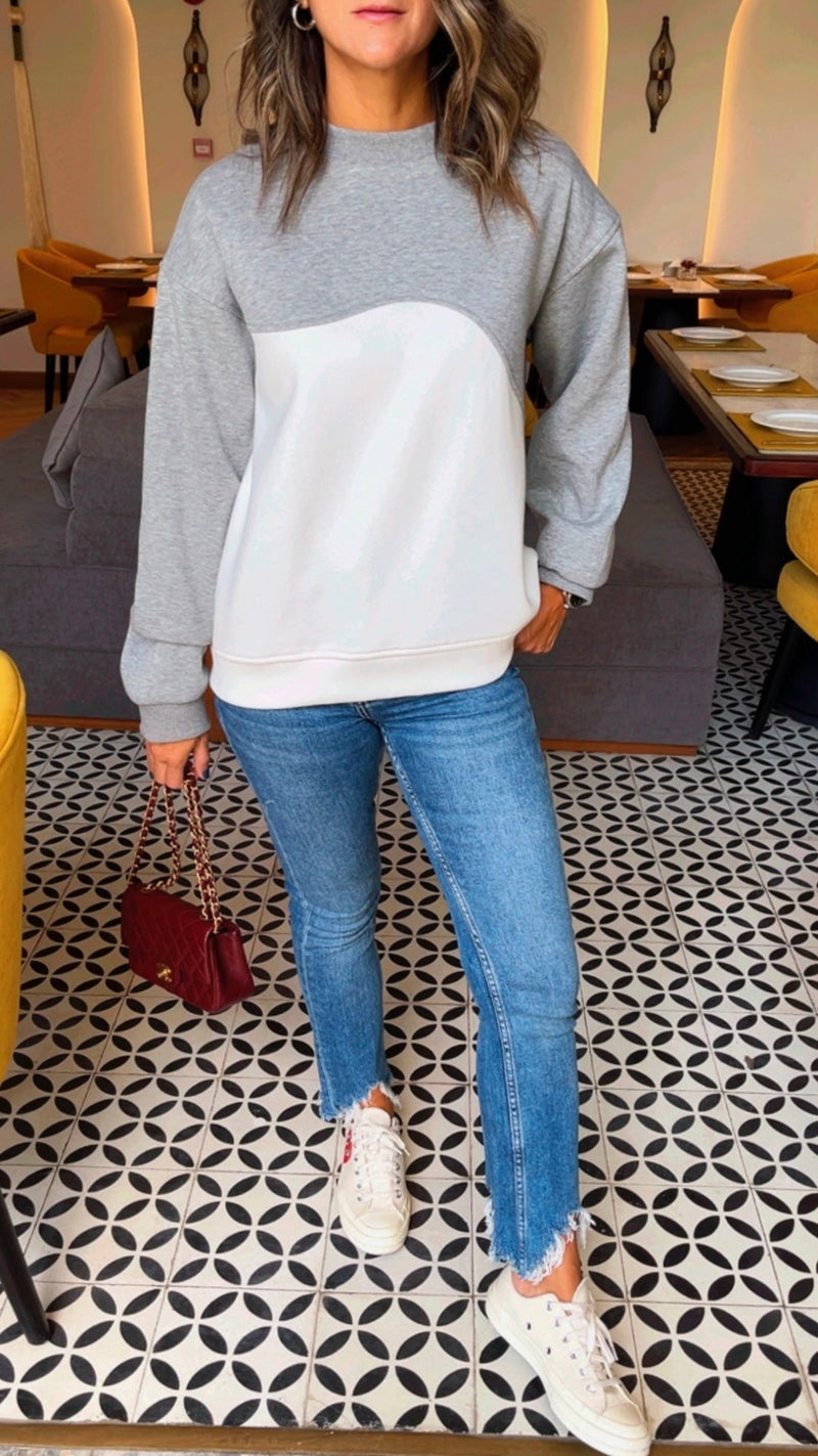 Grey Billy Statement Sweatshirt