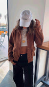 Camel Cozy Teddy Jacket