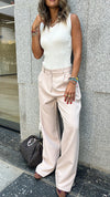 Beige Business Casual Pants