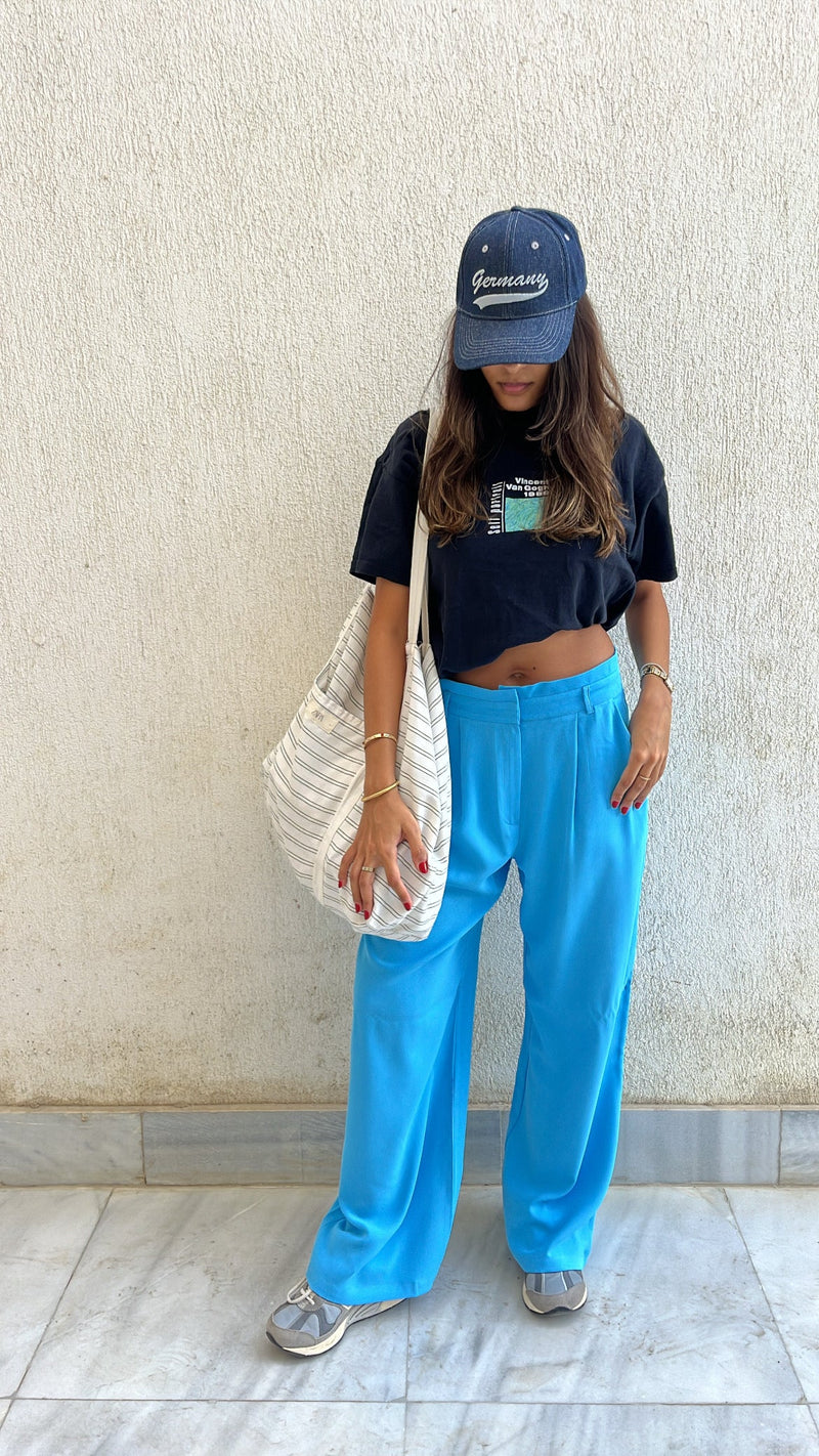 Baby Blue Soft Suit Pants