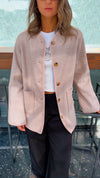 Beige Cozy Lightweight Jacket