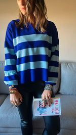 Blue Striped Polo