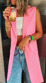 Pink Vested City Girl Vest