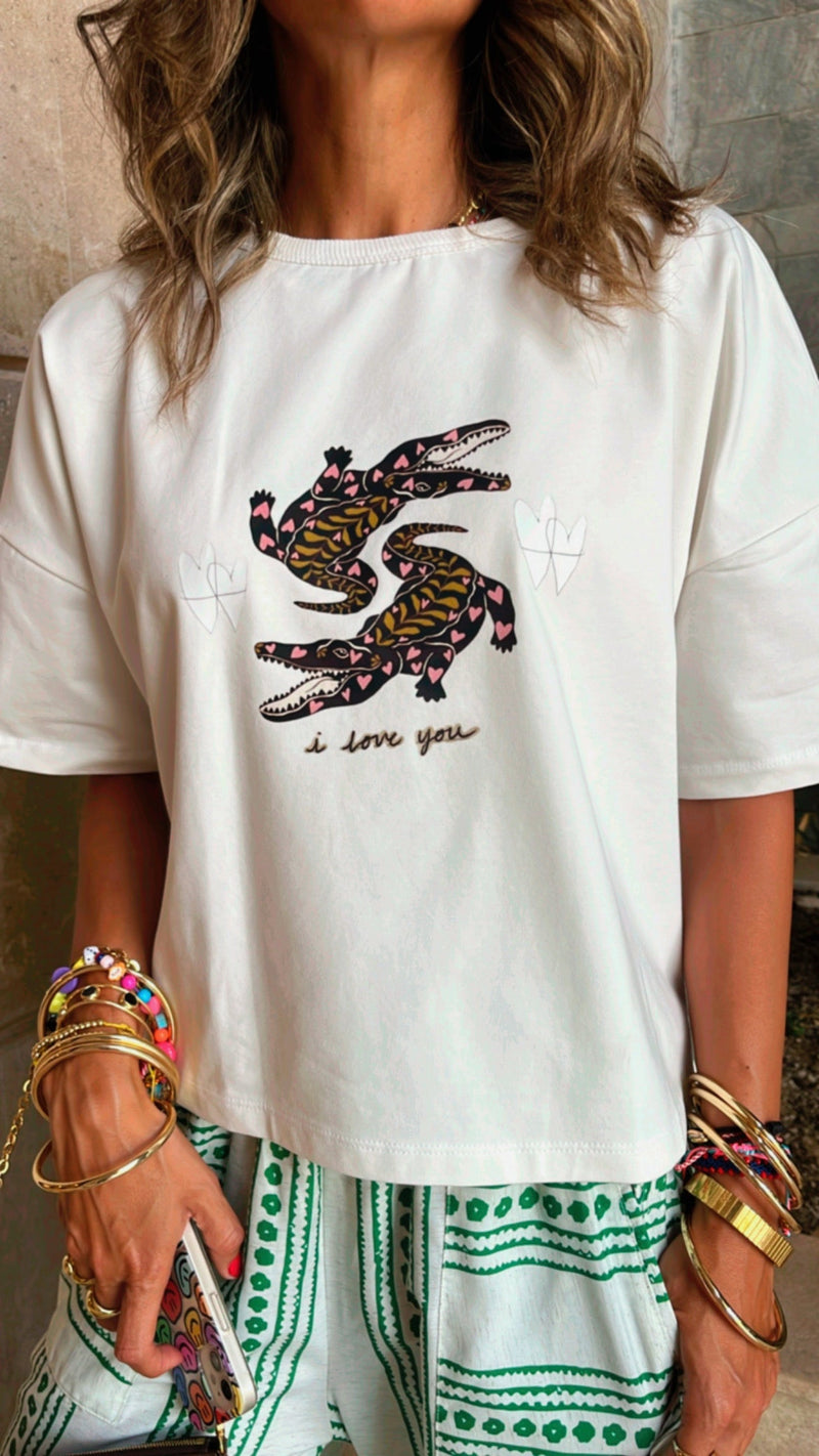 Lile The Crocodile Highlow Tee