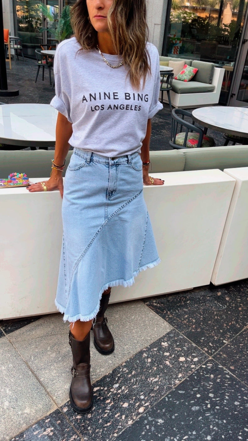 Riley Undone Denim Skirt