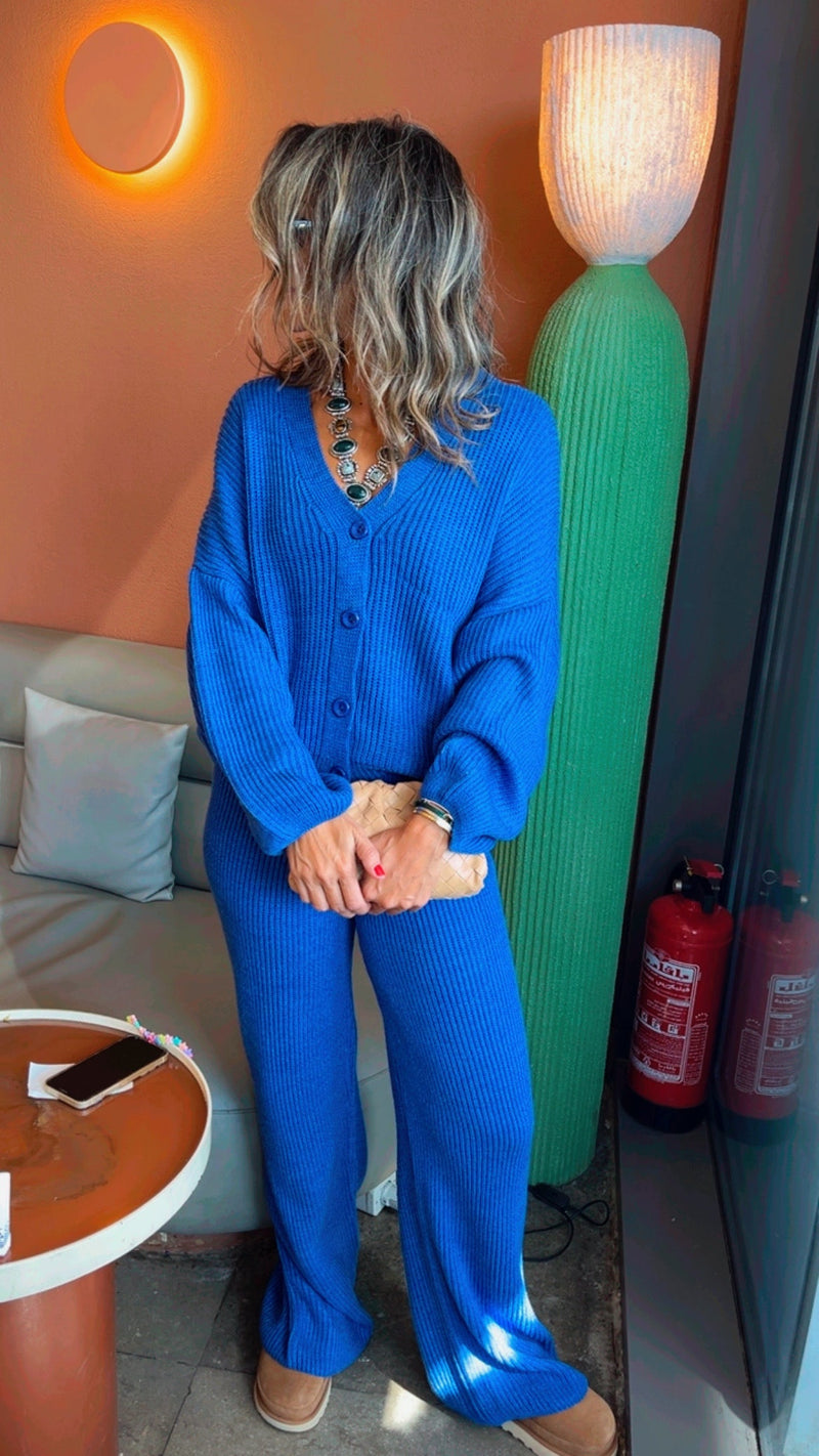 The Blue Cardi Set