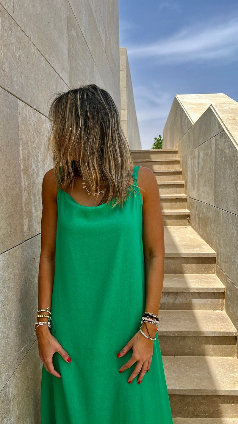 Green Venice Basic Dress