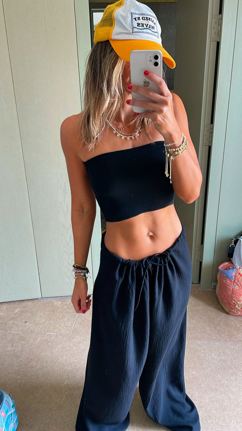 Black Sunny Dayz Beach Pants