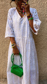 Pretty in White Paisley Dress