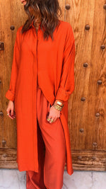 Rust Longline Shirt Set