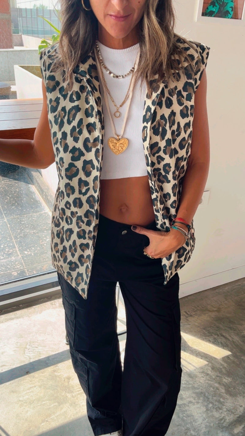 Night Out Leopard Vest