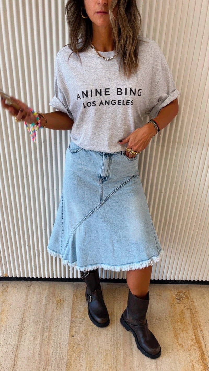 Riley Undone Denim Skirt