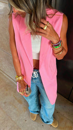 Pink Vested City Girl Vest