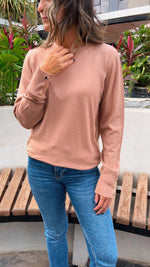 Beige Signature Crew Knit Sweater