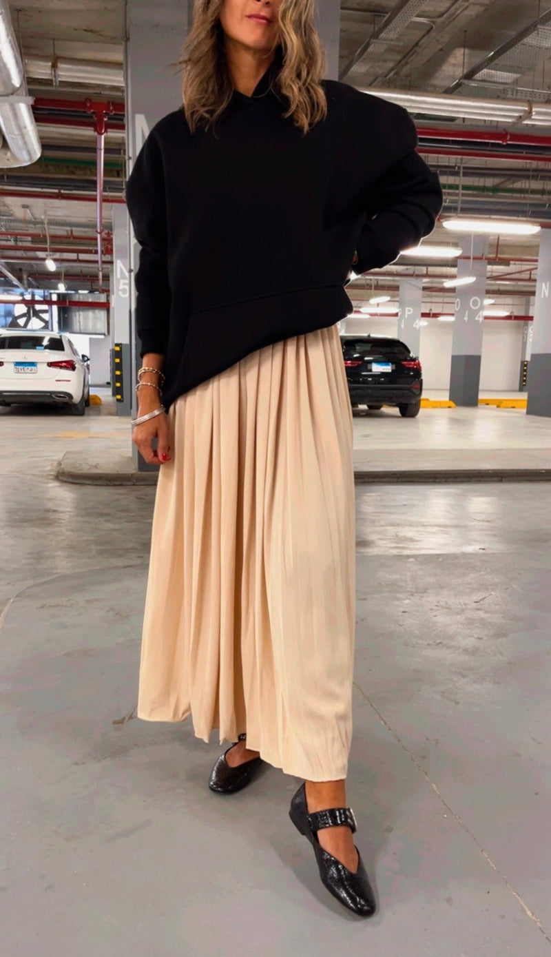 Beige Out & About Skirt