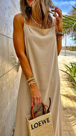 Beige Venice Basic Dress