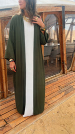 Olive Longline Thick Kimono