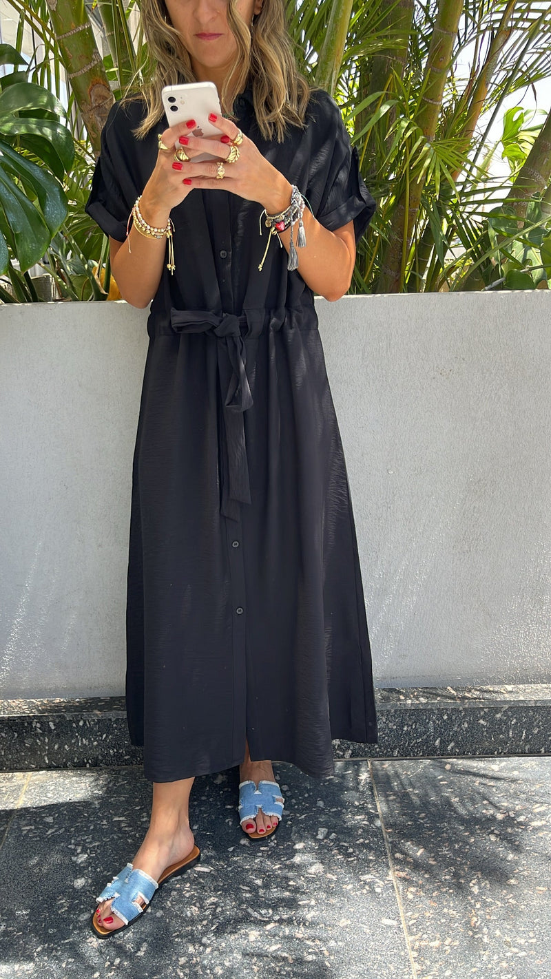 Black Knot City Dress