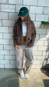 Brown Cozy Teddy Jacket