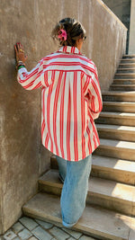 Red Candy Striper Shirt