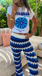 Blue Giving Waves Crochet Set