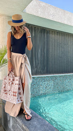 Beige Beach Life Beach Wrap Skirt