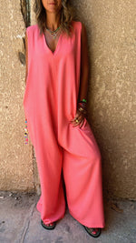 Pink Easy Day Loose Jumpsuit