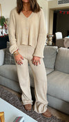 The Beige Cardi Set