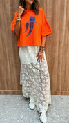 White Frillu Lace Skirt