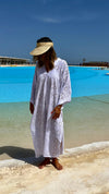 White Anglaise Me Beach Coverup