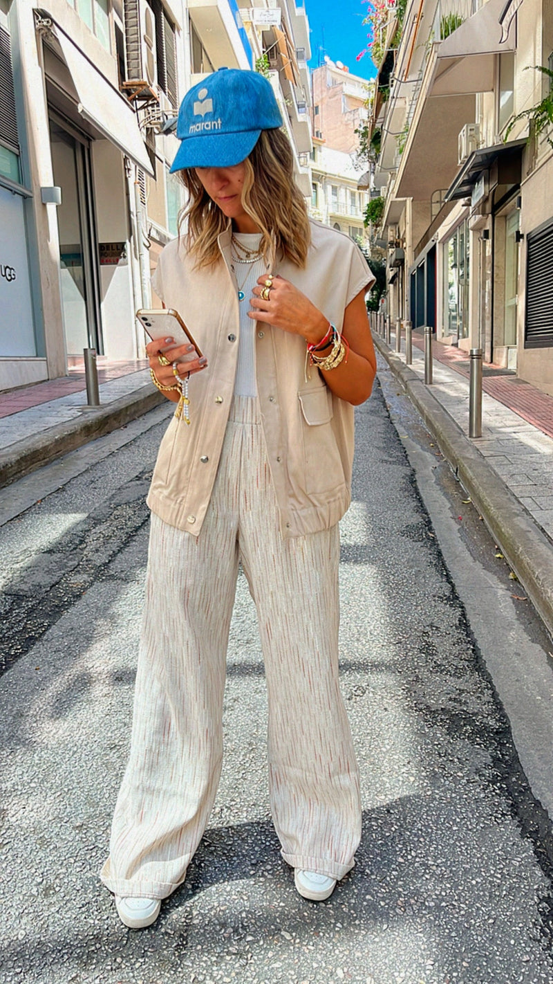 Beige Thick Vest