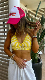 Yellow Mini Handmade Crochet Halter