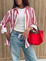 Red Candy Striper Shirt